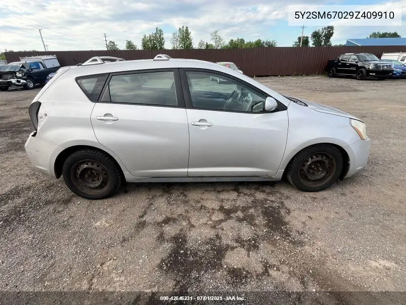2009 Pontiac Vibe VIN: 5Y2SM67029Z409910 Lot: 42646231