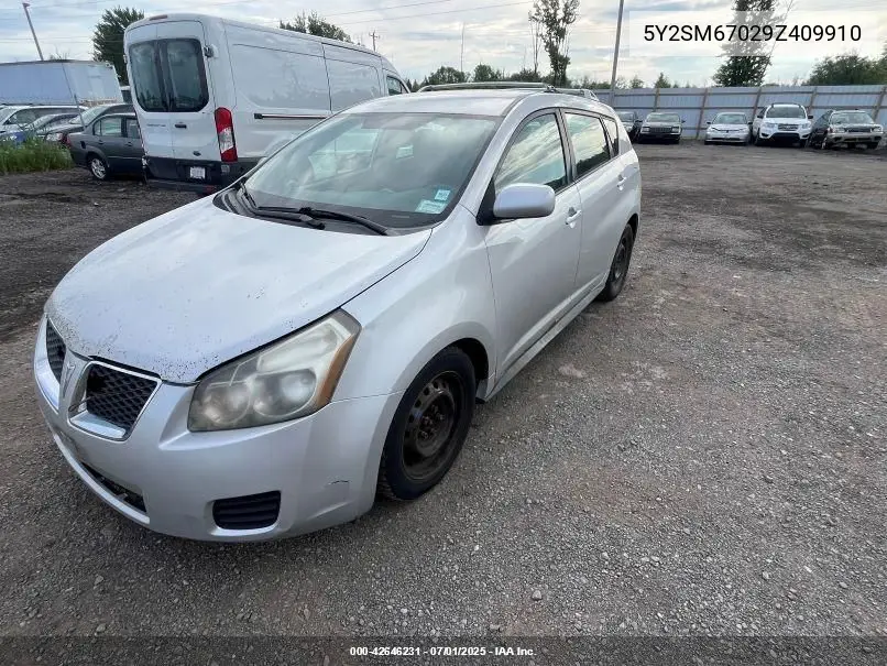 2009 Pontiac Vibe VIN: 5Y2SM67029Z409910 Lot: 42646231