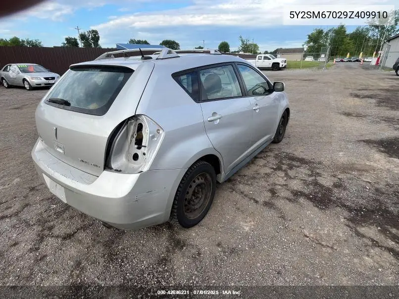 2009 Pontiac Vibe VIN: 5Y2SM67029Z409910 Lot: 42646231