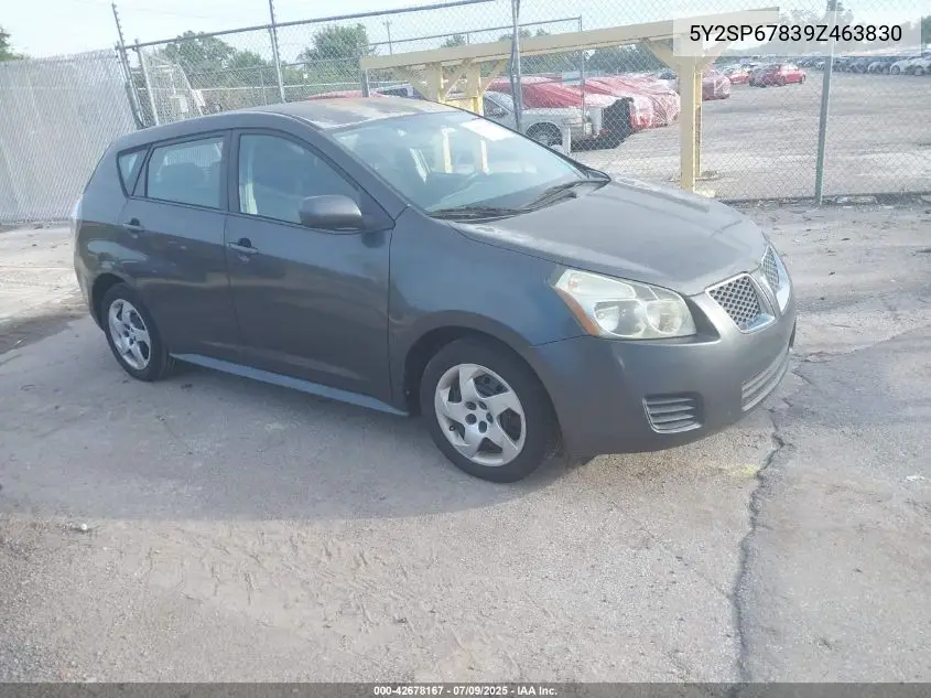2009 Pontiac Vibe VIN: 5Y2SP67839Z463830 Lot: 42678167