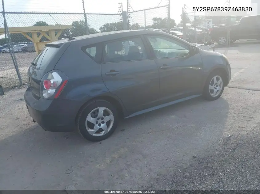 2009 Pontiac Vibe VIN: 5Y2SP67839Z463830 Lot: 42678167