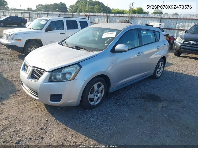 2009 Pontiac Vibe VIN: 5Y2SP678X9Z473576 Lot: 42709951