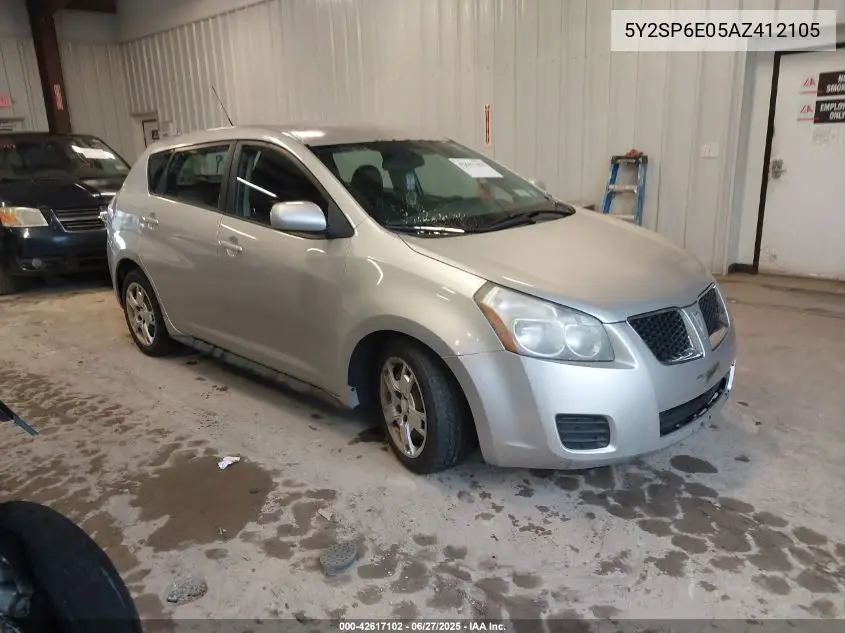 2010 Pontiac Vibe VIN: 5Y2SP6E05AZ412105 Lot: 42617102