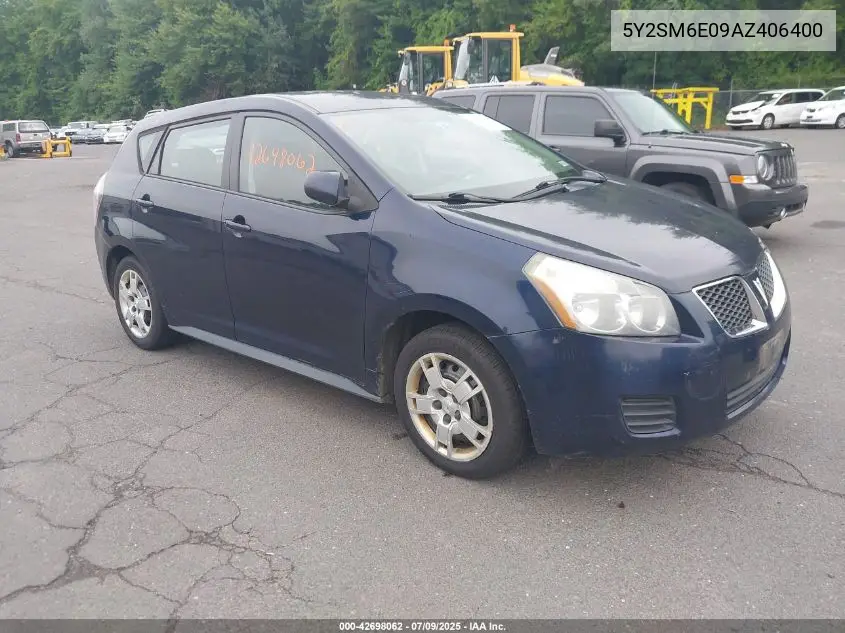 2010 Pontiac Vibe VIN: 5Y2SM6E09AZ406400 Lot: 42698062