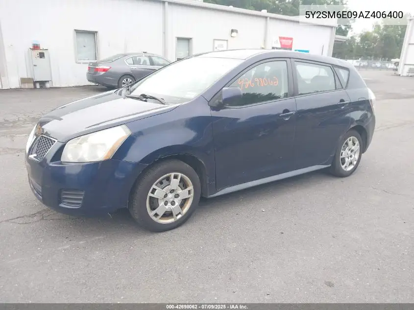 2010 Pontiac Vibe VIN: 5Y2SM6E09AZ406400 Lot: 42698062
