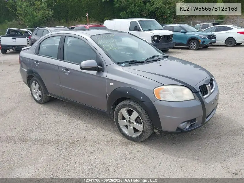 2007 Pontiac Wave Lt VIN: KL2TW55657B123168 Lot: 12341766