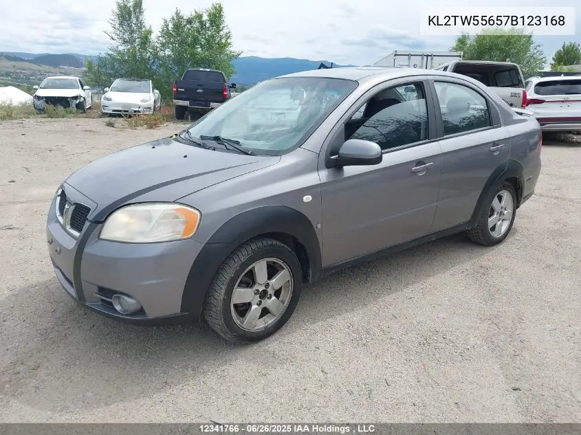 2007 Pontiac Wave Lt VIN: KL2TW55657B123168 Lot: 12341766