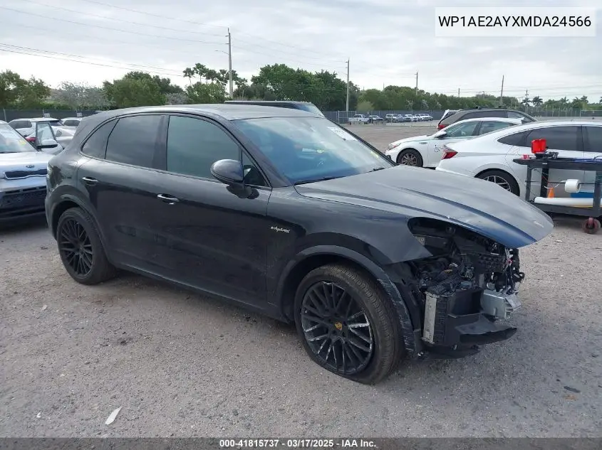 2021 Porsche Cayenne E-Hybrid VIN: WP1AE2AYXMDA24566 Lot: 41815737