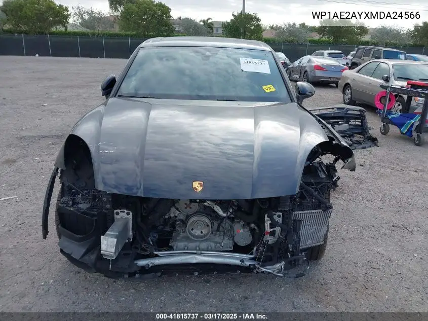 2021 Porsche Cayenne E-Hybrid VIN: WP1AE2AYXMDA24566 Lot: 41815737