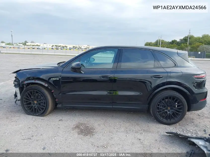 2021 Porsche Cayenne E-Hybrid VIN: WP1AE2AYXMDA24566 Lot: 41815737