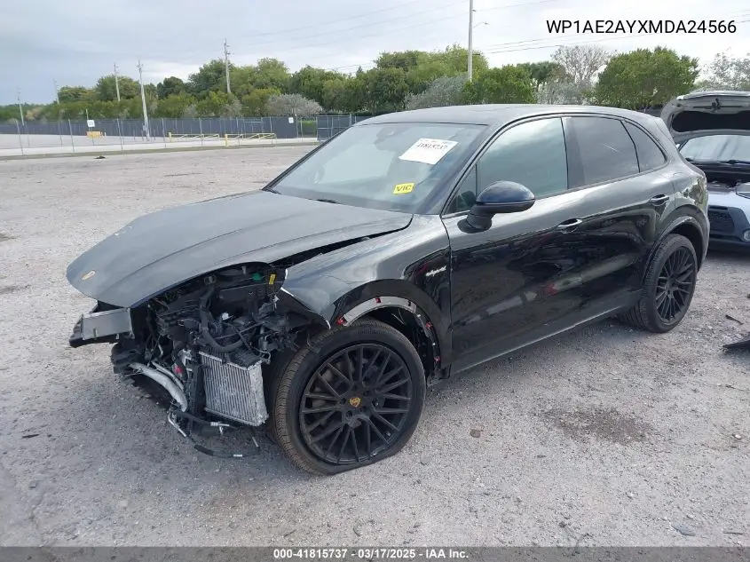 2021 Porsche Cayenne E-Hybrid VIN: WP1AE2AYXMDA24566 Lot: 41815737