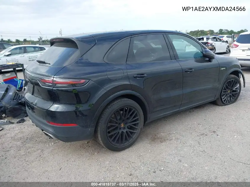 2021 Porsche Cayenne E-Hybrid VIN: WP1AE2AYXMDA24566 Lot: 41815737