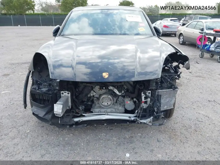 2021 Porsche Cayenne E-Hybrid VIN: WP1AE2AYXMDA24566 Lot: 41815737