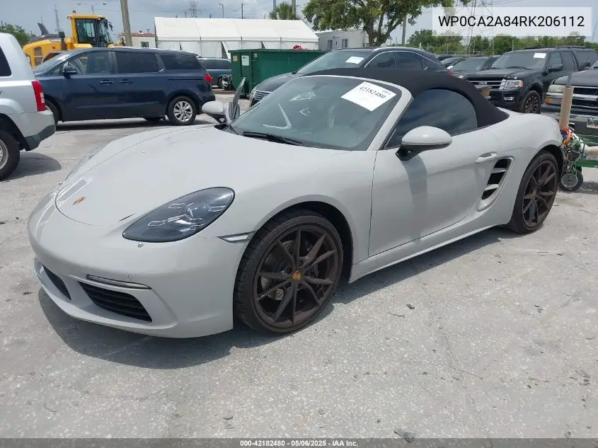 2024 Porsche 718 Boxster Style Edition VIN: WP0CA2A84RK206112 Lot: 42182480