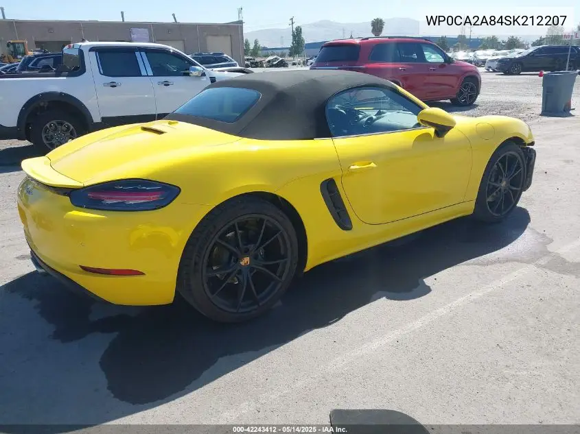 2025 Porsche 718 Boxster Style Edition VIN: WP0CA2A84SK212207 Lot: 42243412