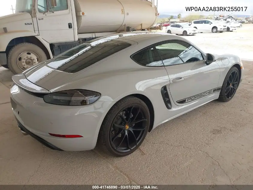 2024 Porsche 718 Cayman Style Edition VIN: WP0AA2A83RK255017 Lot: 41745890