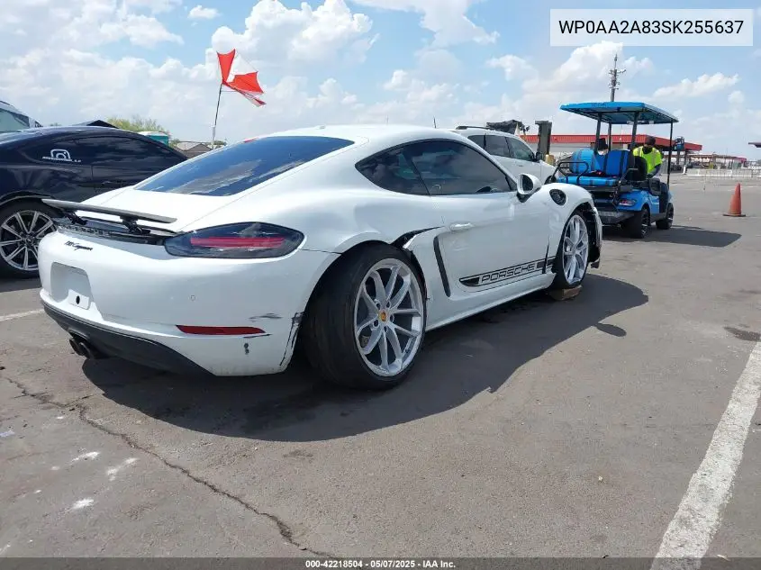 2025 Porsche 718 Cayman Style Edition VIN: WP0AA2A83SK255637 Lot: 42218504