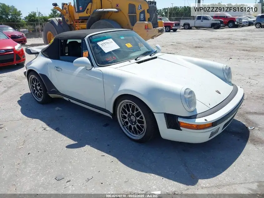1985 Porsche 911 Carrera VIN: WP0ZZZ91ZFS151210 Lot: 42178110