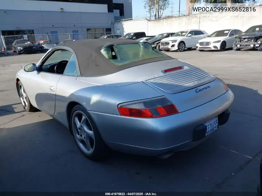 1999 Porsche 911 Carrera/Carrera 4 VIN: WP0CA2999XS652816 Lot: 41975822