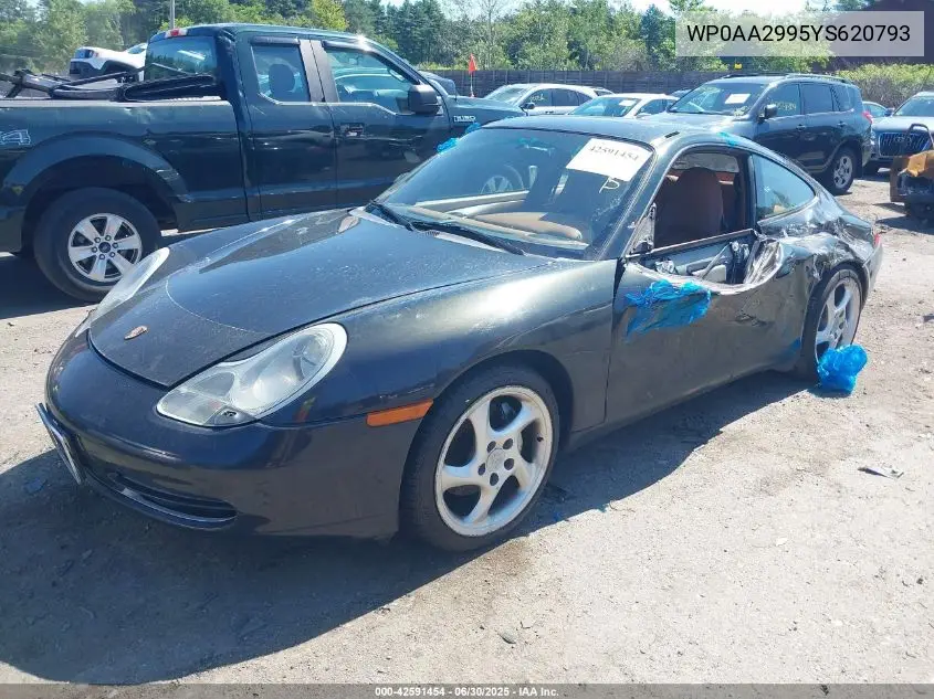 2000 Porsche 911 Carrera/Carrera 4 VIN: WP0AA2995YS620793 Lot: 42591454