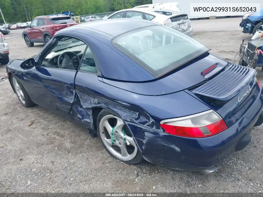 2001 Porsche 911 Carrera/Carrera 4 VIN: WP0CA29931S652043 Lot: 42323357