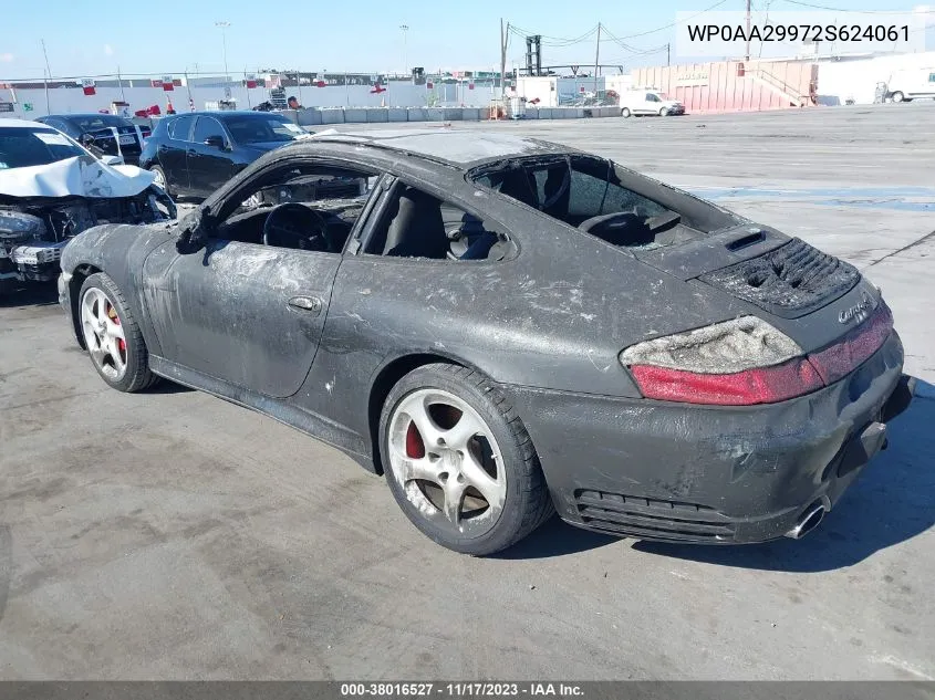 2002 Porsche 911 Carrera Turbo (M6)/S VIN: WP0AA29972S624061 Lot: 38016527