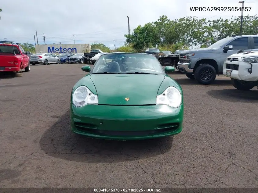 2002 Porsche 911 Carrera/Carrera 4 VIN: WP0CA29992S654557 Lot: 41615370