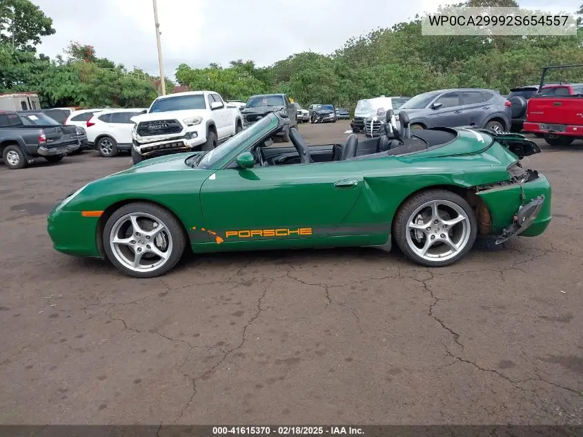 2002 Porsche 911 Carrera/Carrera 4 VIN: WP0CA29992S654557 Lot: 41615370
