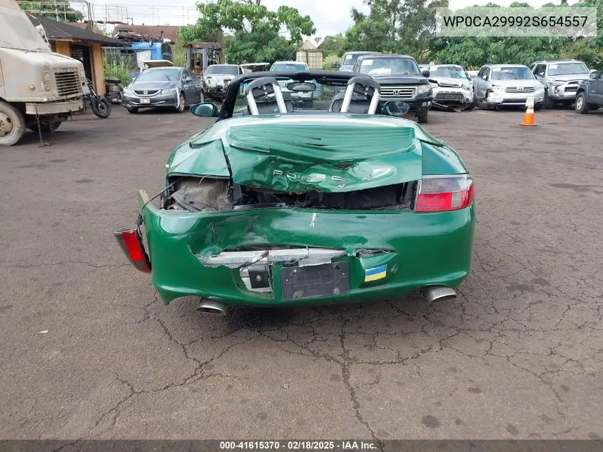 2002 Porsche 911 Carrera/Carrera 4 VIN: WP0CA29992S654557 Lot: 41615370