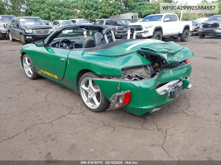 2002 Porsche 911 Carrera/Carrera 4 VIN: WP0CA29992S654557 Lot: 41615370