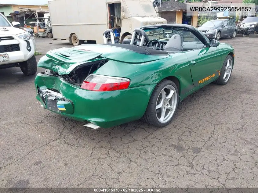 2002 Porsche 911 Carrera/Carrera 4 VIN: WP0CA29992S654557 Lot: 41615370