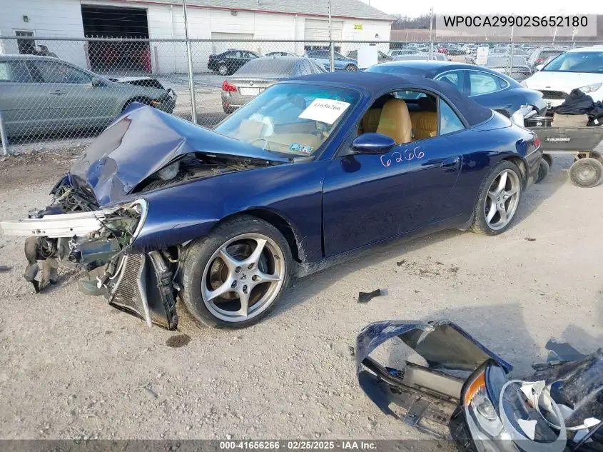 2002 Porsche 911 Carrera/Carrera 4 VIN: WP0CA29902S652180 Lot: 41656266