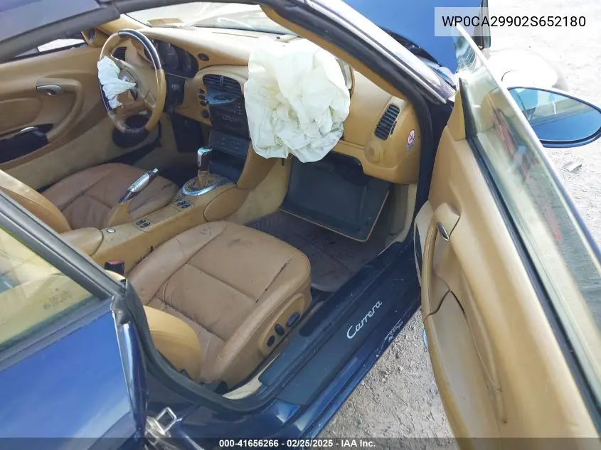 2002 Porsche 911 Carrera/Carrera 4 VIN: WP0CA29902S652180 Lot: 41656266