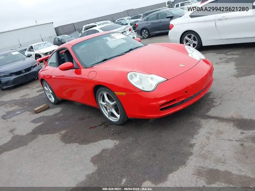 2002 Porsche 911 Carrera 4S/Turbo VIN: WP0AA29942S621280 Lot: 42416521