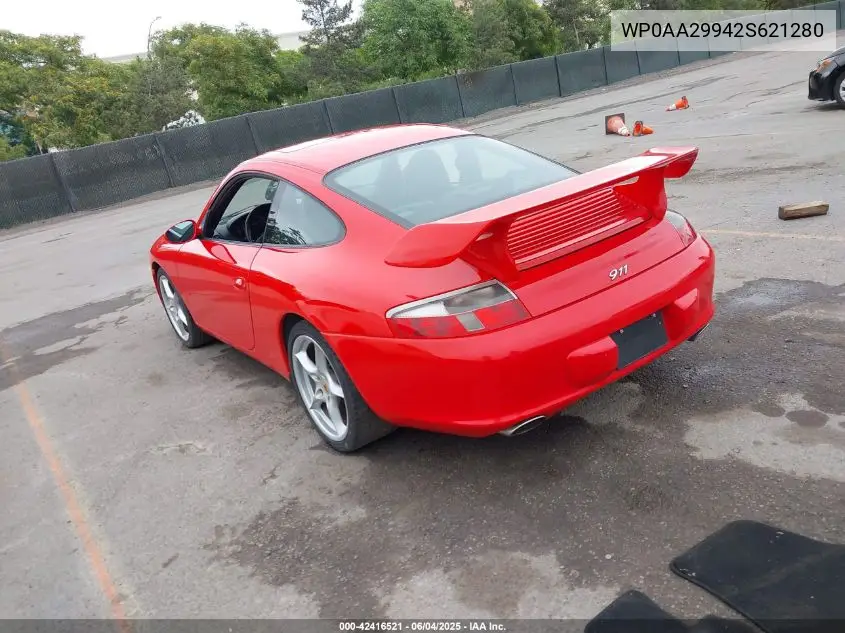 2002 Porsche 911 Carrera 4S/Turbo VIN: WP0AA29942S621280 Lot: 42416521