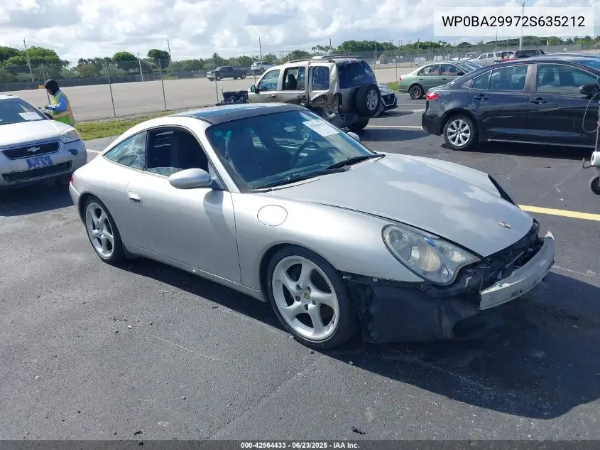 2002 Porsche 911 Targa VIN: WP0BA29972S635212 Lot: 42564433