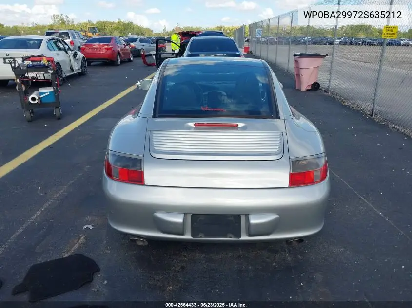 2002 Porsche 911 Targa VIN: WP0BA29972S635212 Lot: 42564433