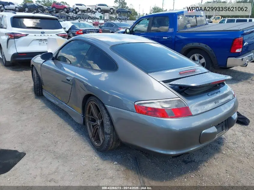 2003 Porsche 911 Carrera/Carrera 4S VIN: WP0AA29933S621062 Lot: 42265272