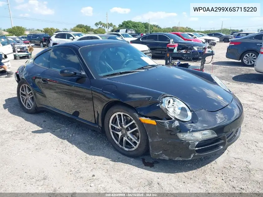 2006 Porsche 911 Carrera/Carrera 4 VIN: WP0AA299X6S715220 Lot: 42049905