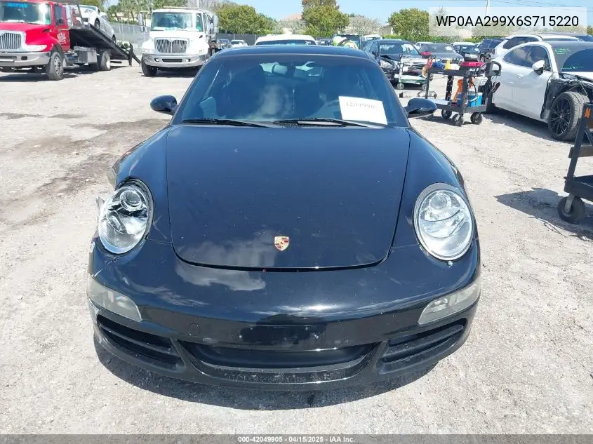 2006 Porsche 911 Carrera/Carrera 4 VIN: WP0AA299X6S715220 Lot: 42049905