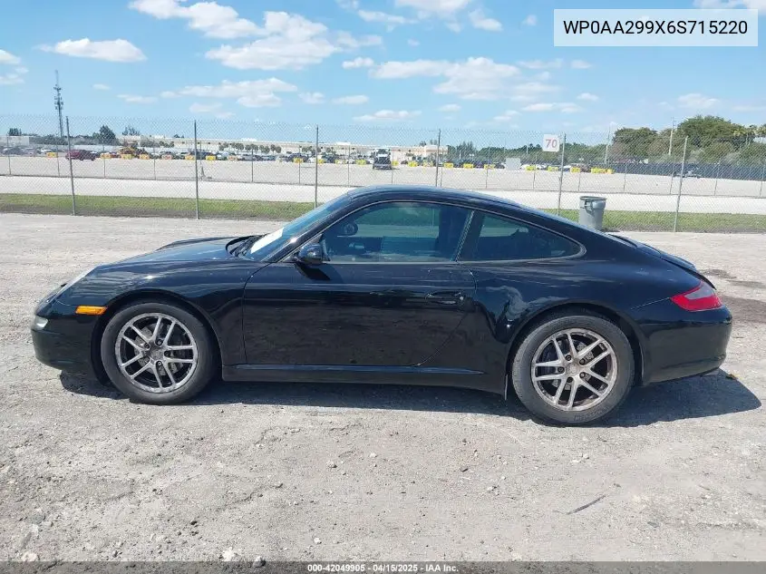2006 Porsche 911 Carrera/Carrera 4 VIN: WP0AA299X6S715220 Lot: 42049905