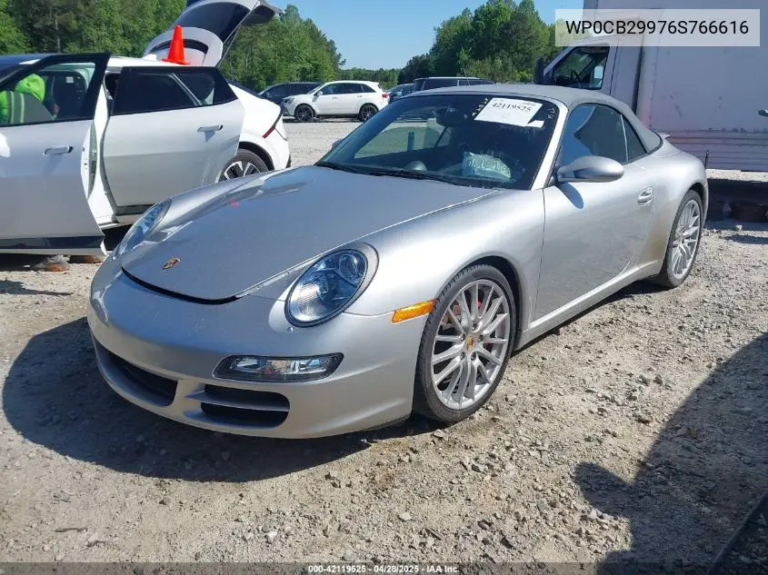 2006 Porsche 911 Carrera 4S/Carrera S VIN: WP0CB29976S766616 Lot: 42119525