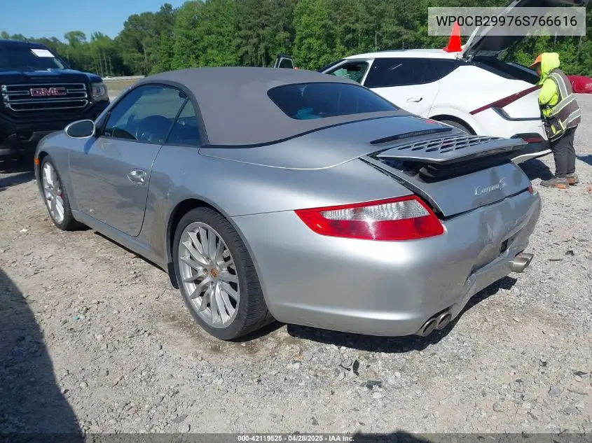 2006 Porsche 911 Carrera 4S/Carrera S VIN: WP0CB29976S766616 Lot: 42119525