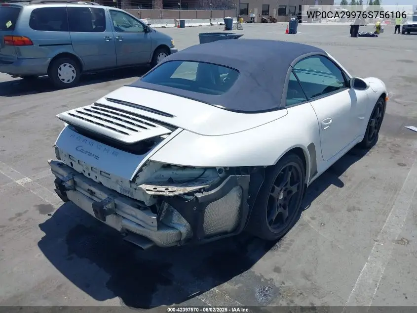 2006 Porsche 911 Carrera/Carrera 4 VIN: WP0CA29976S756106 Lot: 42397570
