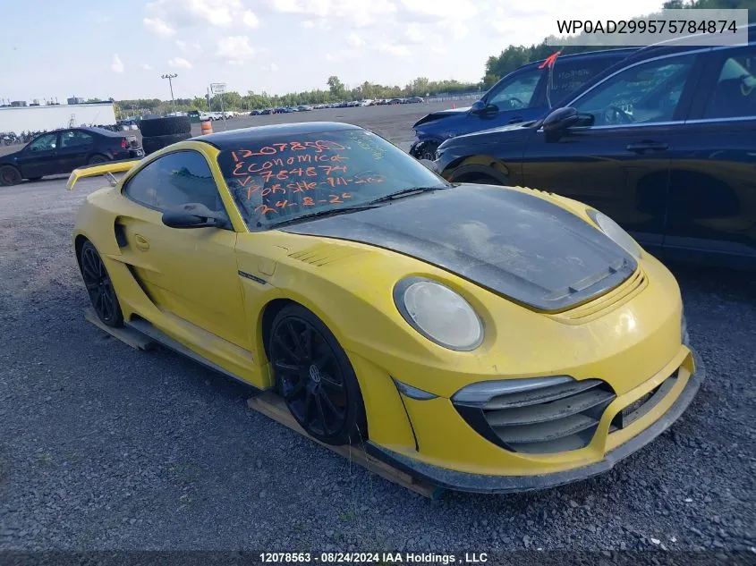 2007 Porsche 911 VIN: WP0AD299575784874 Lot: 12078563