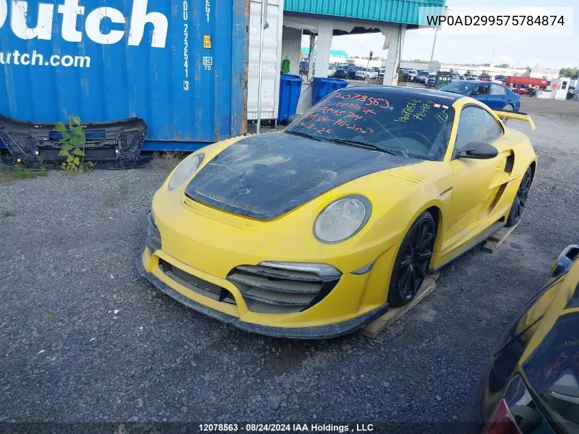 2007 Porsche 911 VIN: WP0AD299575784874 Lot: 12078563