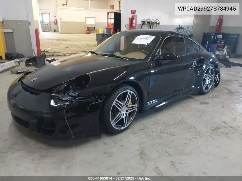 2007 Porsche 911 Turbo VIN: WP0AD29927S784945 Lot: 41653014