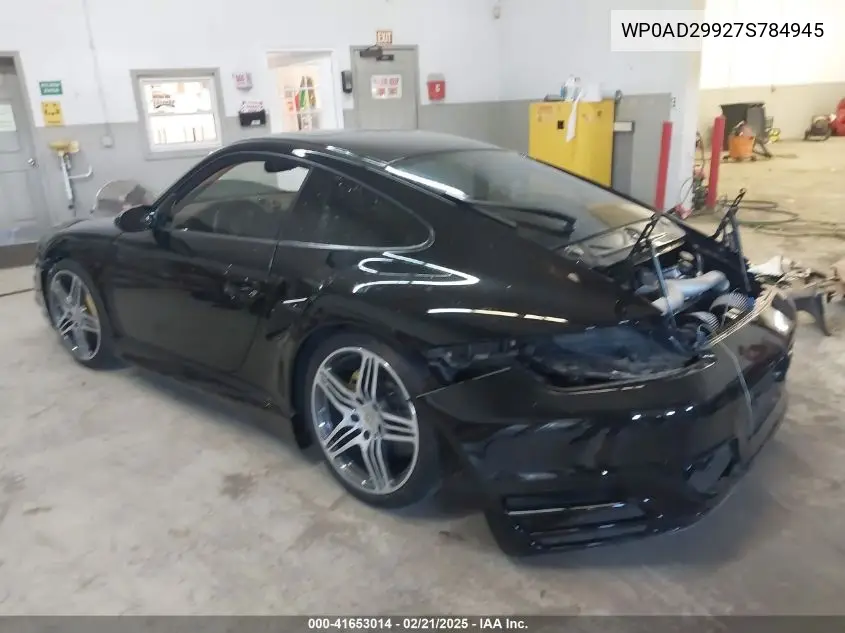 2007 Porsche 911 Turbo VIN: WP0AD29927S784945 Lot: 41653014