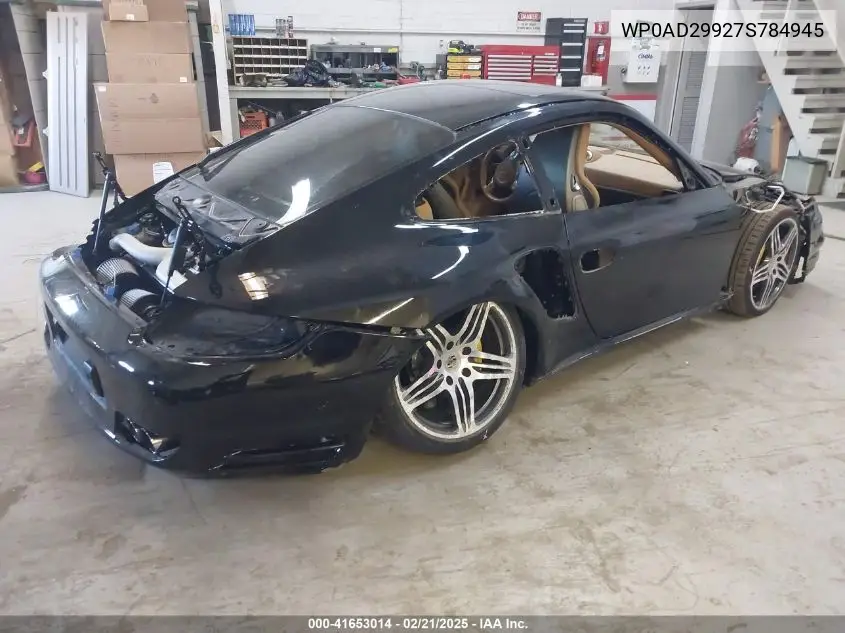 2007 Porsche 911 Turbo VIN: WP0AD29927S784945 Lot: 41653014