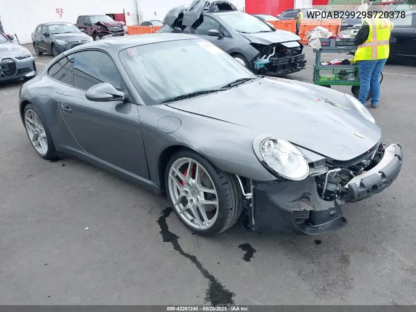 2009 Porsche 911 Carrera 4S VIN: WP0AB29929S720378 Lot: 42261240